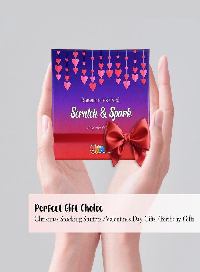 OHOME 40 Scratch Off Date Card - Valentines Day Gifts for Her Him - Boyfriend Girlfriend Couples,Anniversary,Wedding Engagement,Bridal Shower,Christmas Valentines Day Gifts for Adults - Image 5